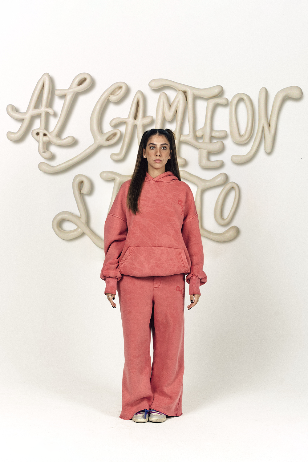 AL CAMILEON STUDIO X DARA'S ICE CREAM Aged Pink Sweatpants