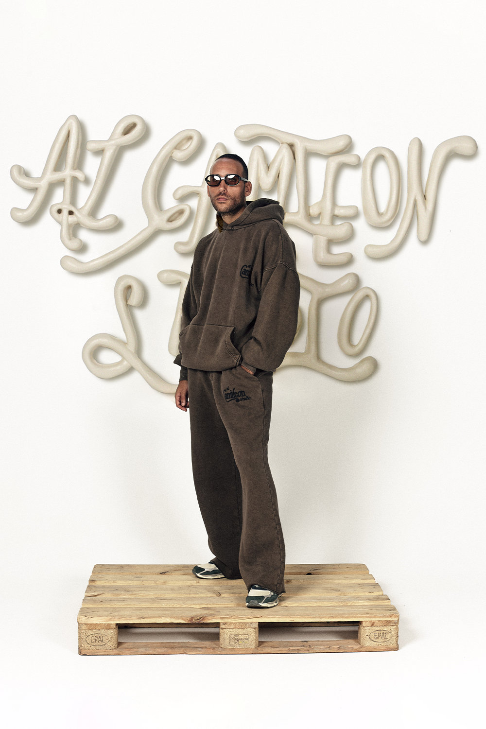 Al Camileon Studio Aged Brown Sweatsuit