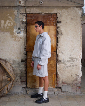 Grey Tracksuit Shorts