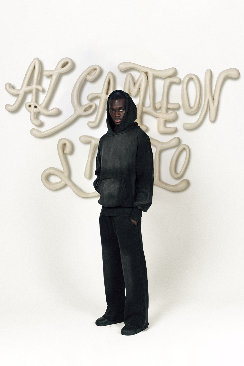 Al Camileon Studio Aged Black Sweatsuit