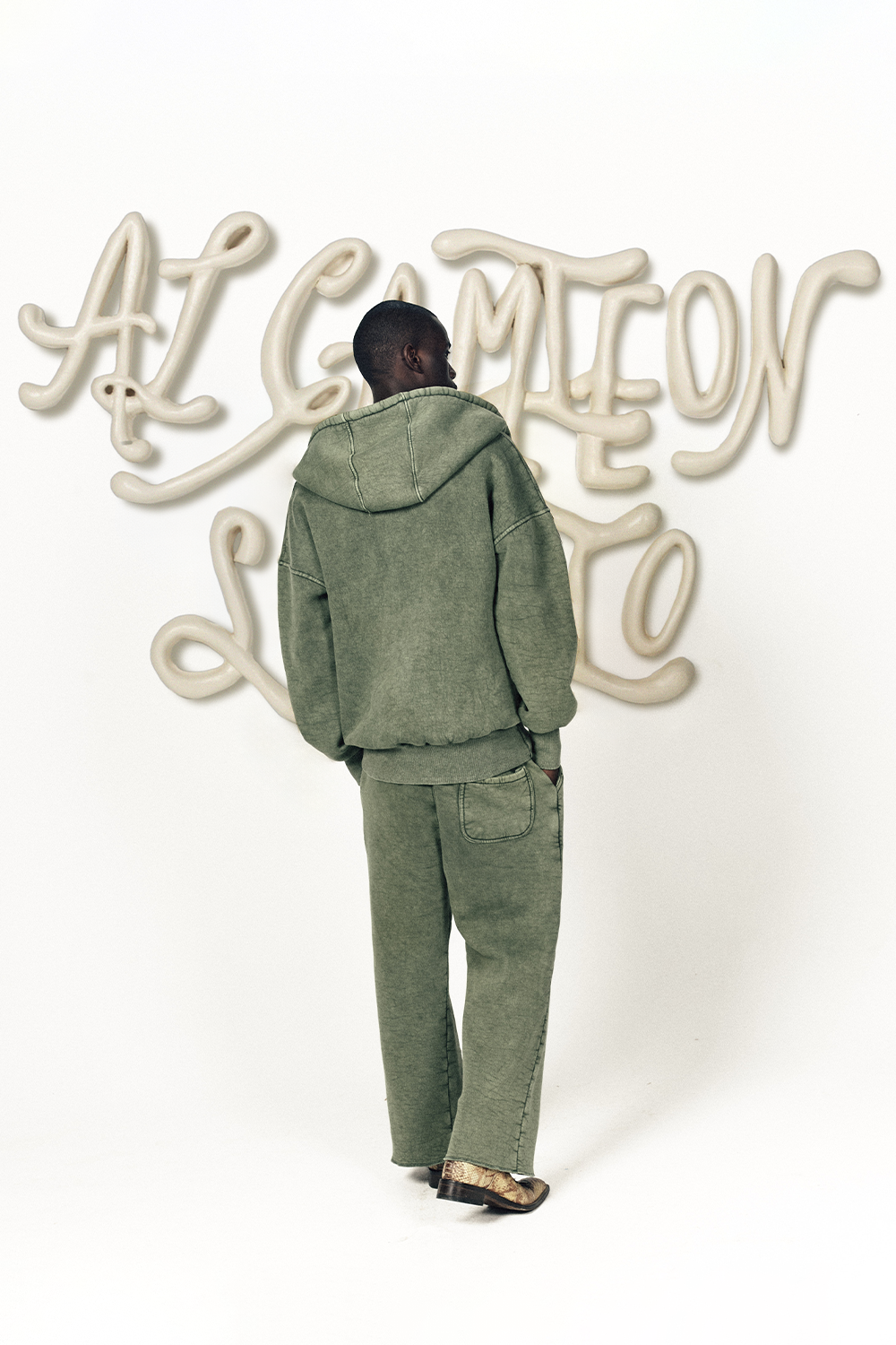 Al Camileon Studio Aged Olive Sweatsuit