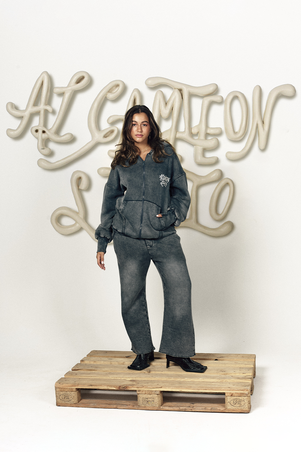 Al Camileon Studio Aged Grey Sweatsuit