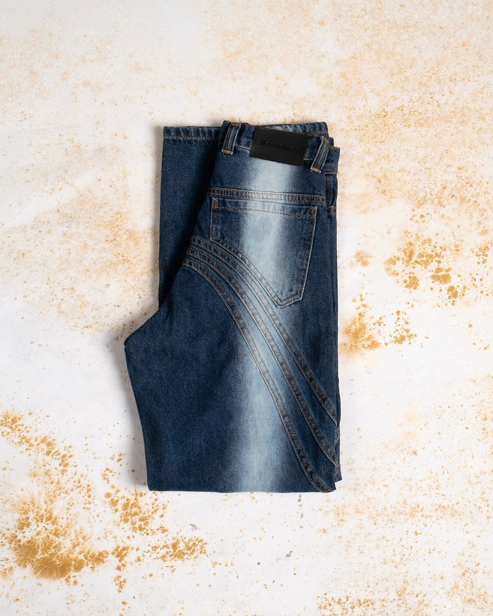 Faded Blue Three-Way Denim