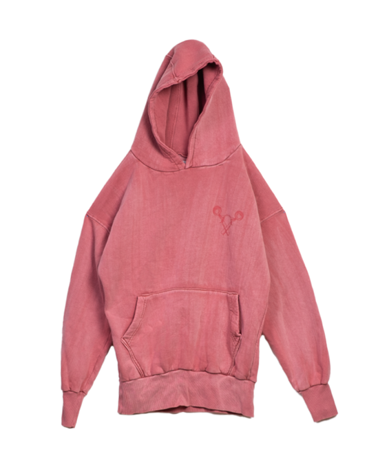 AL CAMILEON STUDIO X DARA'S ICE CREAM Aged Pink Hoodie