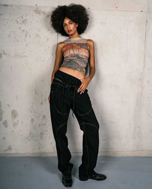 Black School Denim