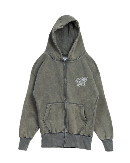 Al Camileon Studio Aged Olive Zip-up