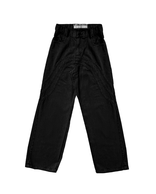 Black Three-Way Denim